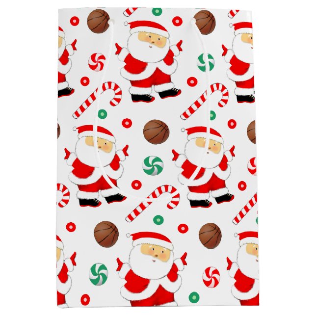 Sac cadeau moyen de basket-ball (Devant)