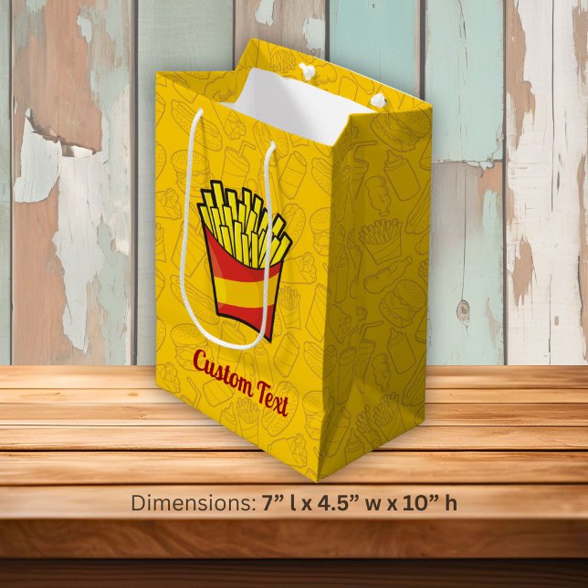 Sac cadeau moyen de frites françaises (Créateur téléchargé)
