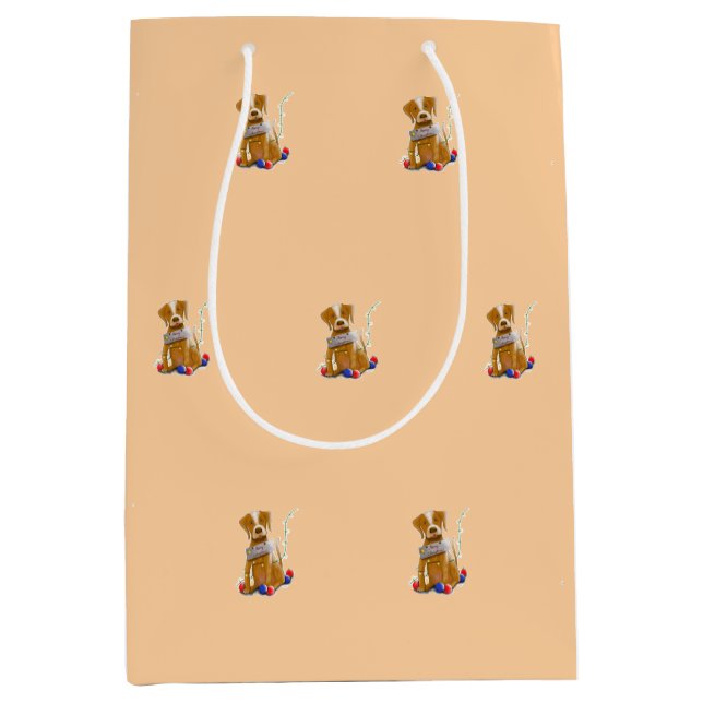 Sac Cadeau Moyen DE/GB Geschenktüte Hund/Gift bag dog (Devant)