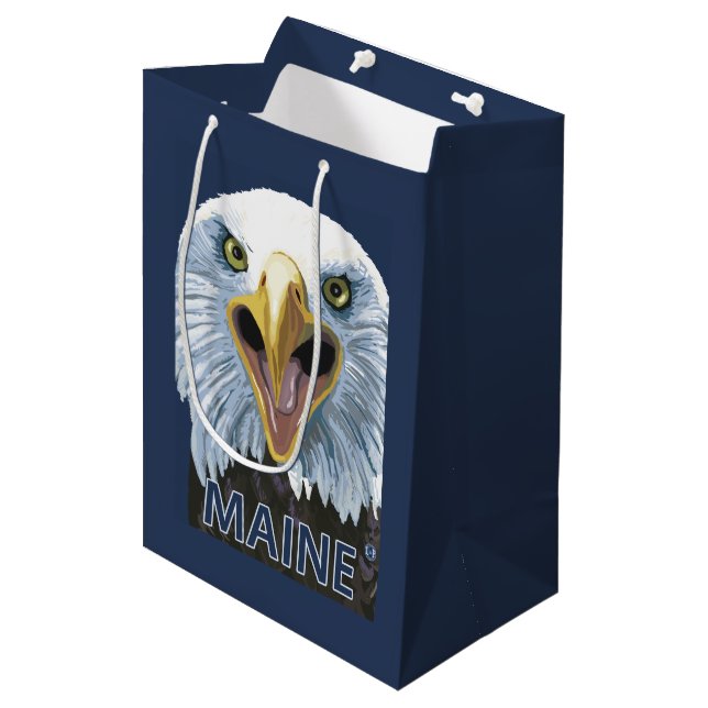 Sac Cadeau Moyen De MaineEagle fin (Devant Angle)