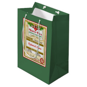 Sac Cadeau Moyen De Santa North Pole Express Mauvais ou Bien