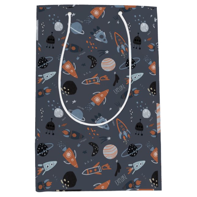 Sac Cadeau Moyen Décollage de l'espace extra-atmosphérique (Devant)