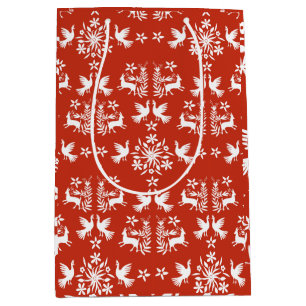 Sac Cadeau Moyen Décor mexicain Otomi