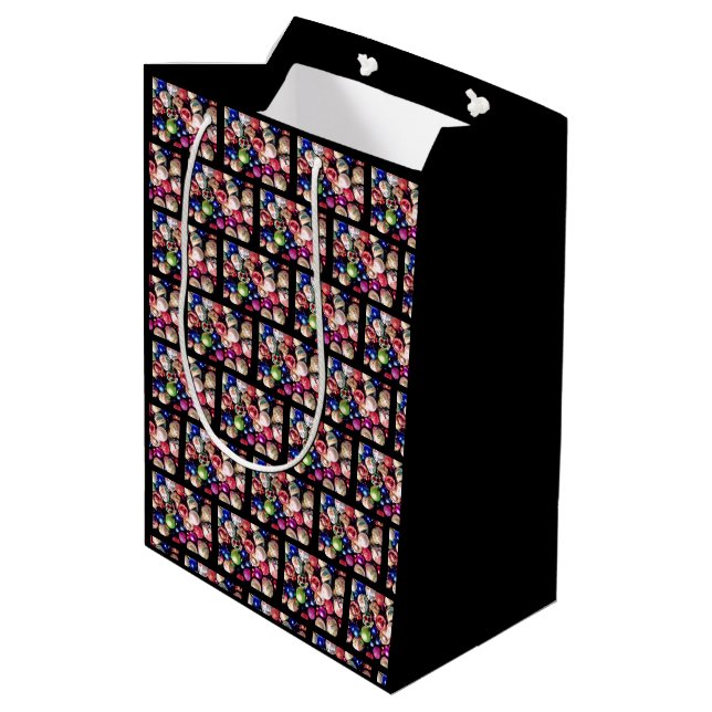 SAC CADEAU MOYEN DÉCORATIONS DE SAPIN DE NOËL  (Dos Angle)
