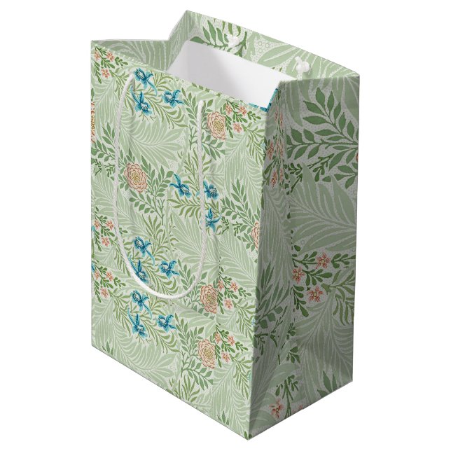 Sac Cadeau Moyen Delphinium William Morris (Dos Angle)