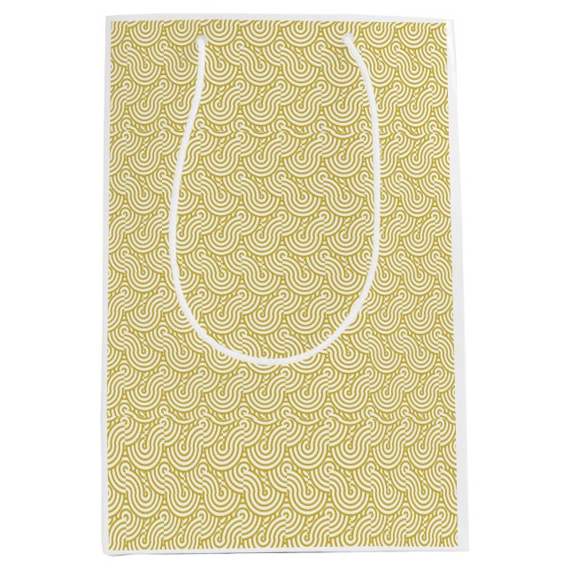 Sac Cadeau Moyen Dérive Dorée (Devant)