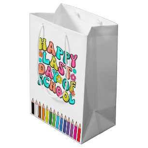 Sac Cadeau Moyen Dernier jour d'école heureux