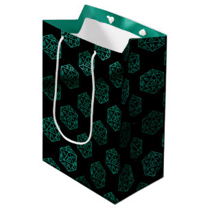 Sac Cadeau Moyen Dés à jouer RPG Émeraude Fantastique Joueur de j