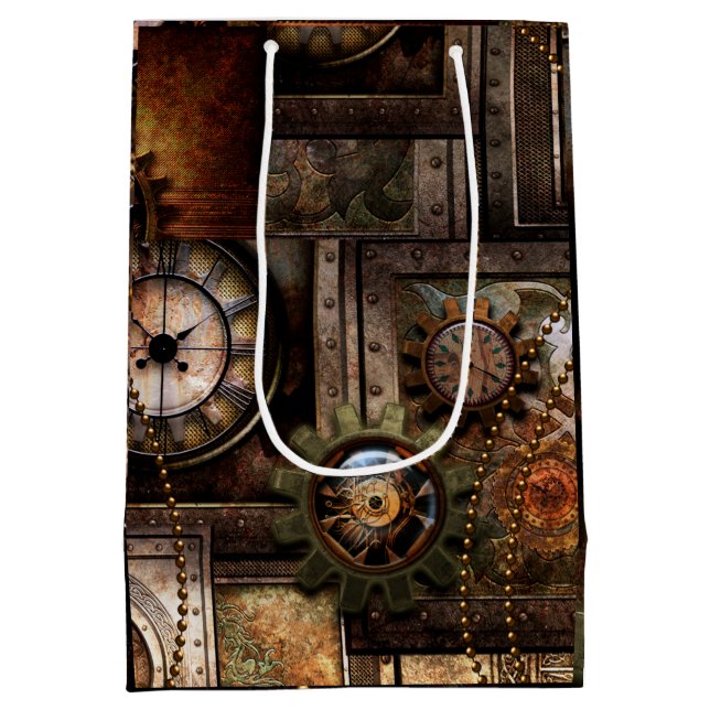 Sac Cadeau Moyen Design à vapeur magnifique (Dos)