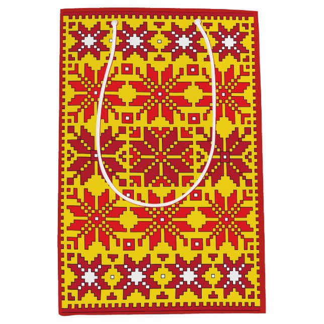 Sac Cadeau Moyen Design d'étoiles balte (Devant)