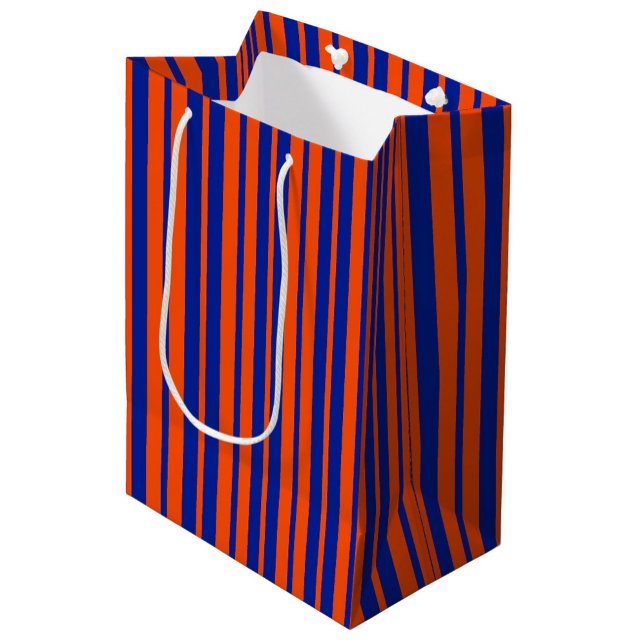 Sac Cadeau Moyen Design Motif Orange Blue (Créateur téléchargé)