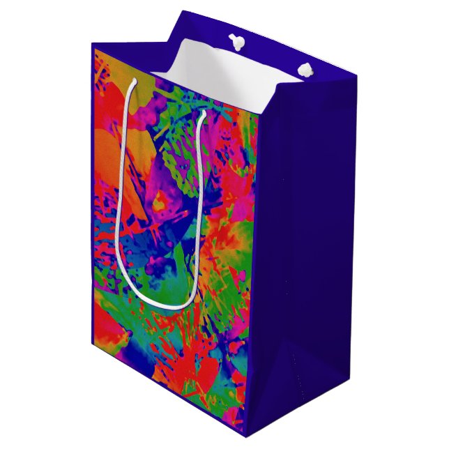 Sac Cadeau Moyen Design Punk Rock (Devant Angle)