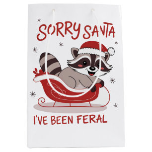 Sac Cadeau Moyen Désolé Père Noël j'ai été sauvage Noël drôle
