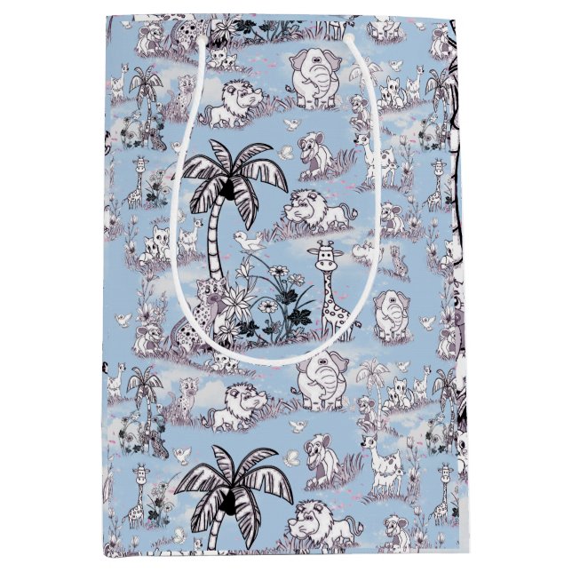 Sac Cadeau Moyen Dessin en ligne (Devant)