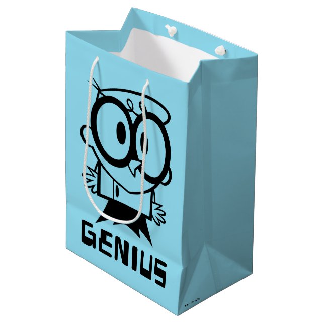 Sac Cadeau Moyen Dexter "Genius" - Graphique en bref (Devant Angle)