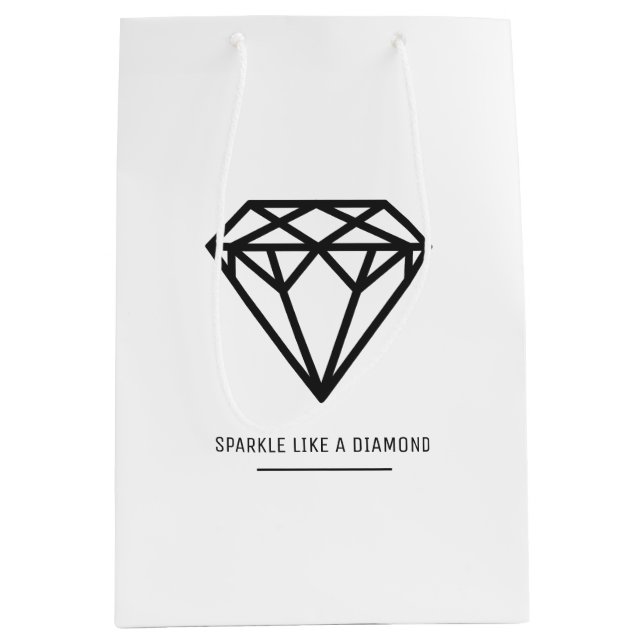 Sac Cadeau Moyen Diamant (Devant)