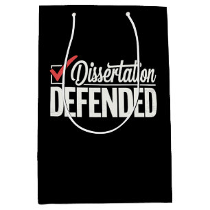 Sac Cadeau Moyen Dissertation Défendu Doctorat Diplômé