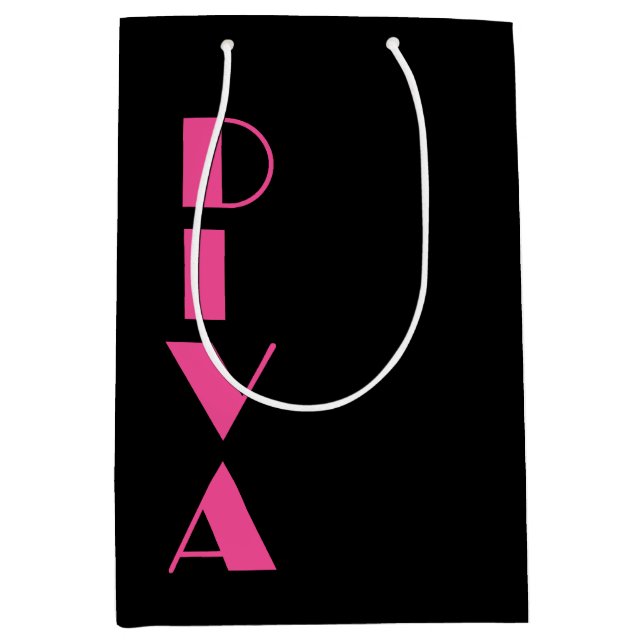 SAC CADEAU MOYEN "DIVA" (Devant)