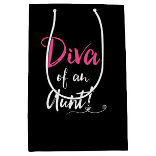 Sac Cadeau Moyen "DIVA d'une tante !"