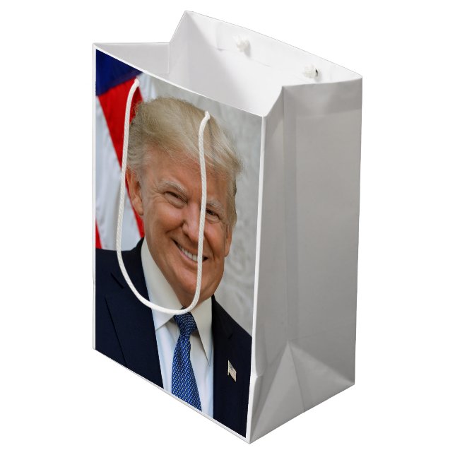 Sac Cadeau Moyen Donald Trump (Devant Angle)