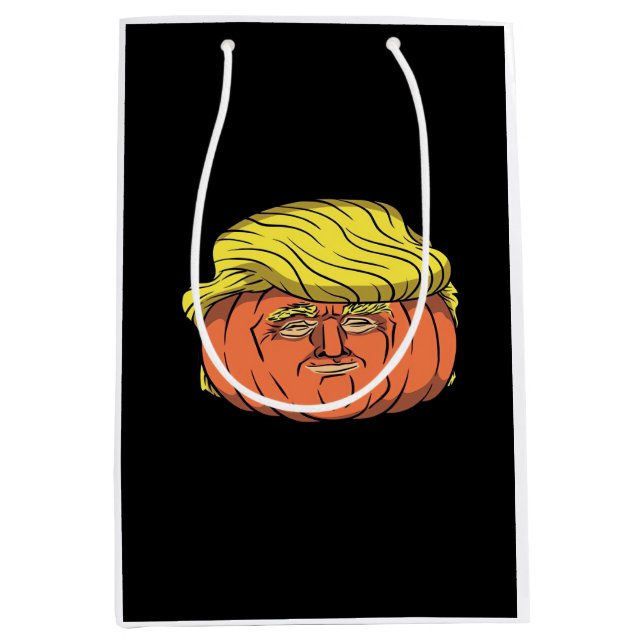 Sac Cadeau Moyen Donald Trumpkin Pumpking (Devant)