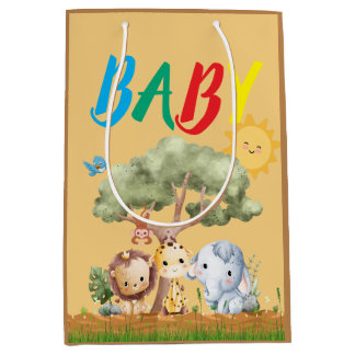 Sac Cadeau Moyen Douces Bébés Animaux