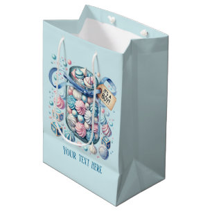 Sac Cadeau Moyen Doudures de fête pour bébé garçon doudou moyen Cad