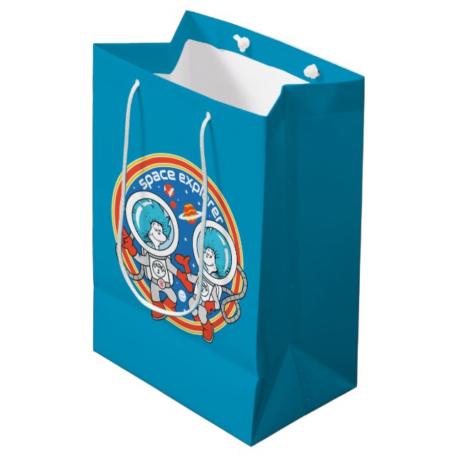 Sac Cadeau Moyen Dr Seuss | Cadet Un Cadet Deux Espace Explorer (Devant Angle)