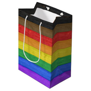 Sac Cadeau Moyen Drapeau de fierté gay inclusif SlipperyJoe's à tex
