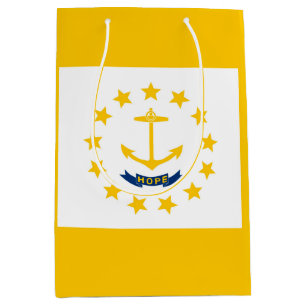 Sac Cadeau Moyen Drapeau de l'État de Rhode Island