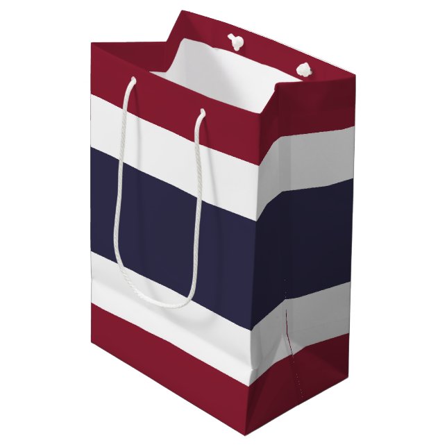 Sac Cadeau Moyen Drapeau de Thaïlande (Devant Angle)