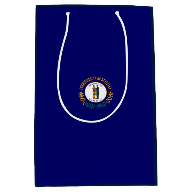 Sac Cadeau Moyen Drapeau d'État du Kentucky (Devant)