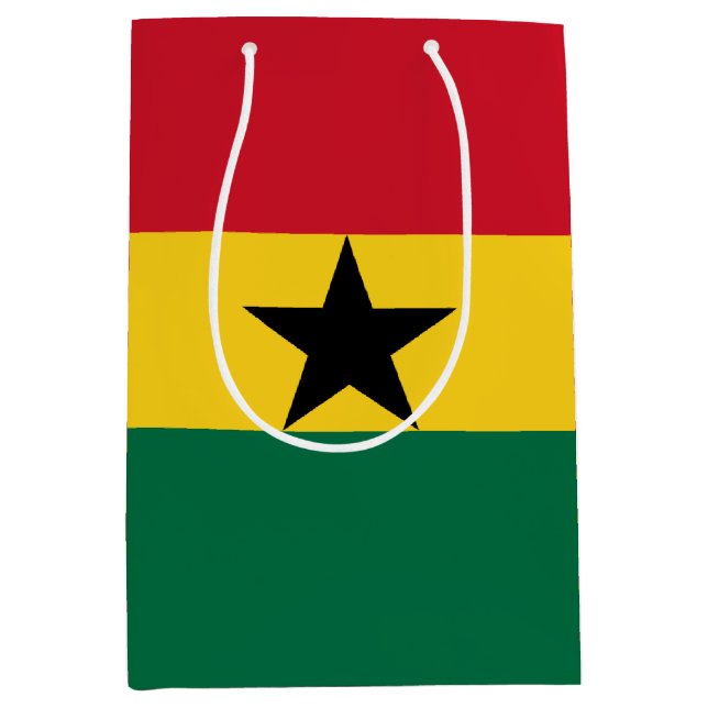 Sac Cadeau Moyen Drapeau du Ghana (Devant)