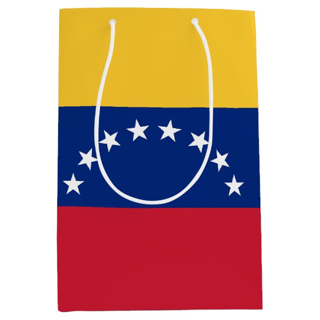 Sac Cadeau Moyen Drapeau du Venezuela (Devant)