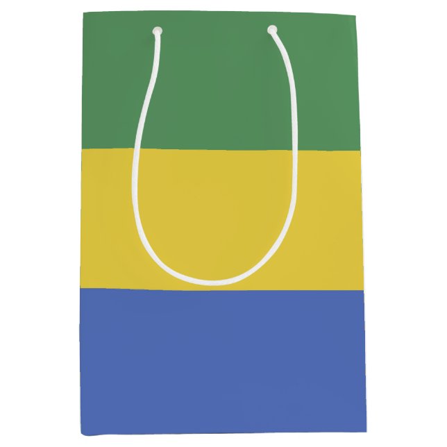 Sac Cadeau Moyen Drapeau Gabon (Devant)