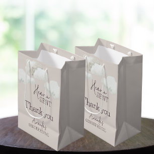 Sac Cadeau Moyen Dreamy Beige Neutral Ciel Envoyé Genre Révélation