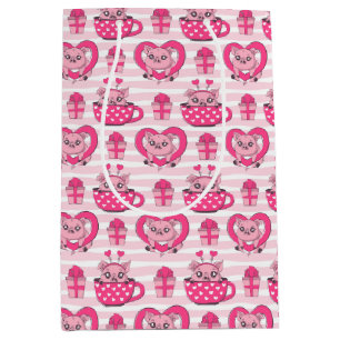 Sac Cadeau Moyen Drôle Pun d'amour de porc