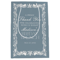 Dusty Blue Talavera Fiesta Brunch nuptial Faveurs