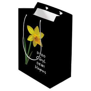 Sac Cadeau Moyen Dydd Giles Dewi Hapus Joyeux St David's Day