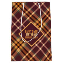 Earthy Tartan Plaids Journée spéciale Anniversaire