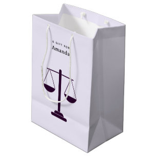 Sac Cadeau Moyen Échelles de Justice Services Juridiques Symbole de