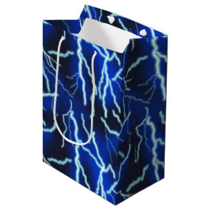 Sac Cadeau Moyen Éclair Électricité Tonnerre Ciel nocturne