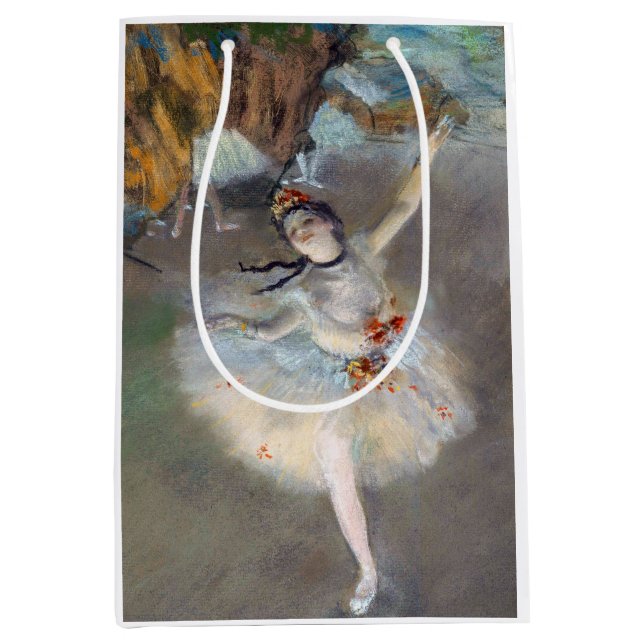 Sac Cadeau Moyen Edgar Degas - L'Étoile / Danseur sur scène (Devant)