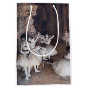 Sac Cadeau Moyen Edgar Degas - Répétition de ballet sur scène