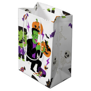 Sac Cadeau Moyen Éffrayant Frankenstein Monster Art Halloween