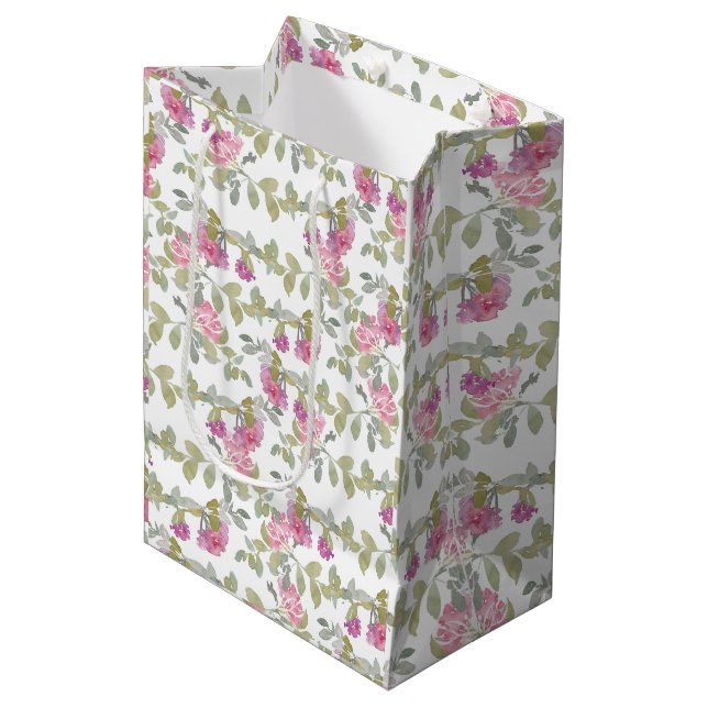Sac Cadeau Moyen Élégance floue (Devant Angle)