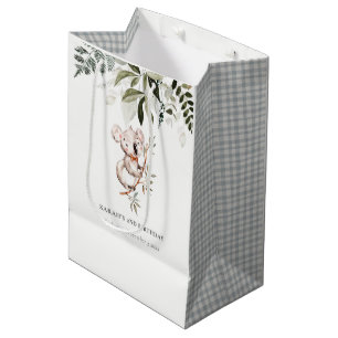 Sac Cadeau Moyen Élégant Cute Cudly Koala Foliage N'Importe Quel Âg