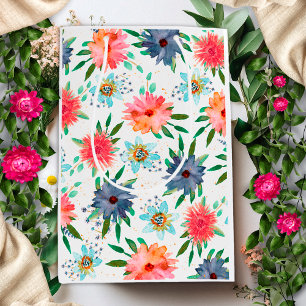 Sac Cadeau Moyen Élégant printemps bohème chic or floral fleur sauv