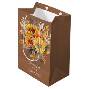Sac Cadeau Moyen Élégant Thanksgiving divertissant