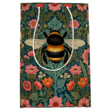 Élégantes florales de printemps bohème rétro abeil